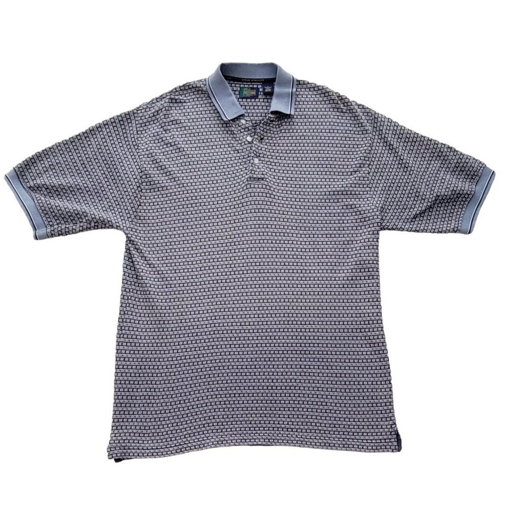 VTG Steve Stricker Fairway Sport Cotton Golf Polo Short Sleeve Shirt Sz L/XL